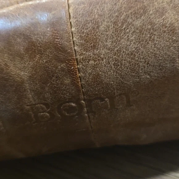 VINTAGE BORN BRITISH TAN SADDLE LEATHER CROSSBODY... #7514 - Picture 6 of 11